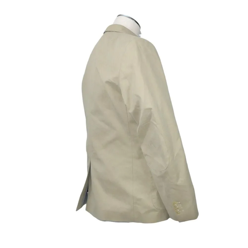 Banana Republic 44R Tailored Fit Tan Color Lined 2 Button Front Pockets Cotton